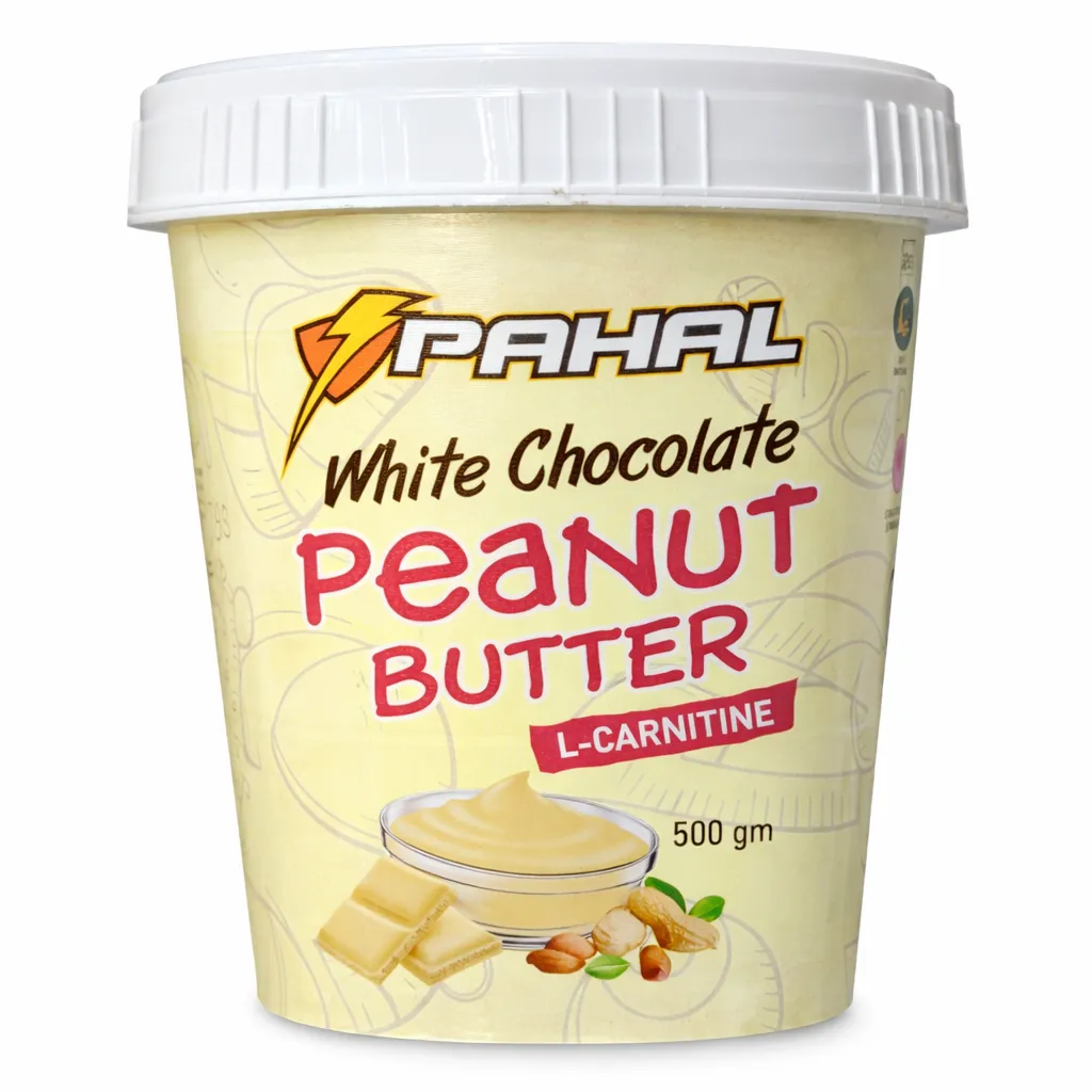 PAHAL Chocolate Almond Peanut Butter | High Protein Fitness Spread with L-Carnitine | Healthy Fats for Energy & Muscle Support |